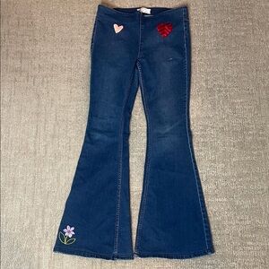 Free People Dark Blue Flare Jeans